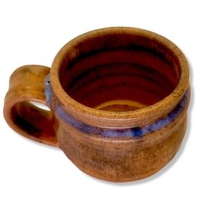 VINTAGE Hand Thrown Pottery Mug With An Interesting Artist Mark 12 Oz